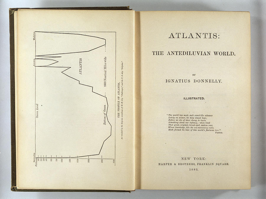 Landmark Drawing - Ignatius Donnellys Landmark Book by Mary Evans Picture Library