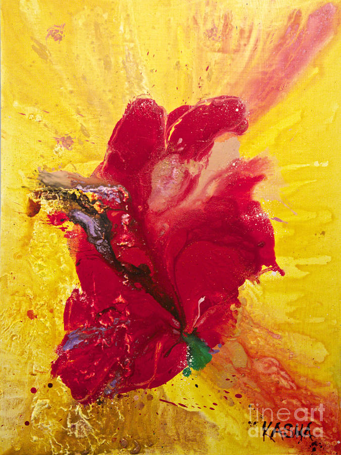 Flowers Still Life Painting - Ignite by Kasha Ritter