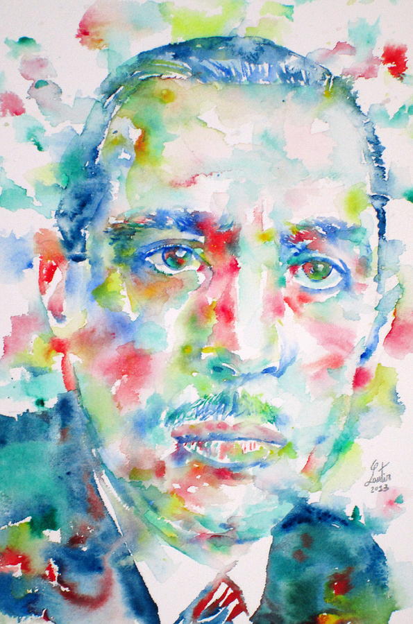 IGOR STRAVINSKY - watercolor portrait Painting by Fabrizio Cassetta