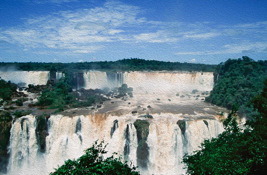 The Iguazu Falls Digital Art by Roy Pedersen
