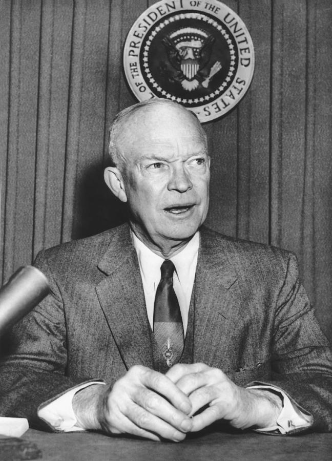 Ike Supports Radio Free Europe Photograph by Underwood Archives