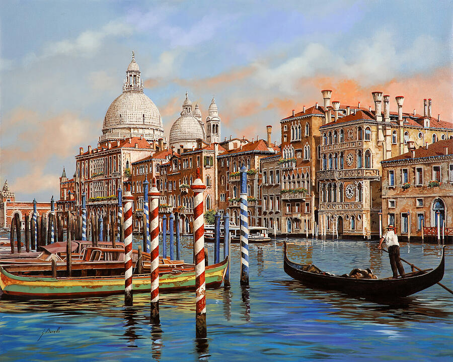 Il Canal Grande Painting By Guido Borelli