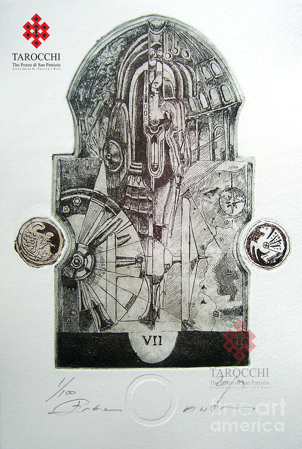 The Chariot Drawing - Il Carro by Ertan Aktas The Chariot Drawing - Il Carro by Ertan Aktas