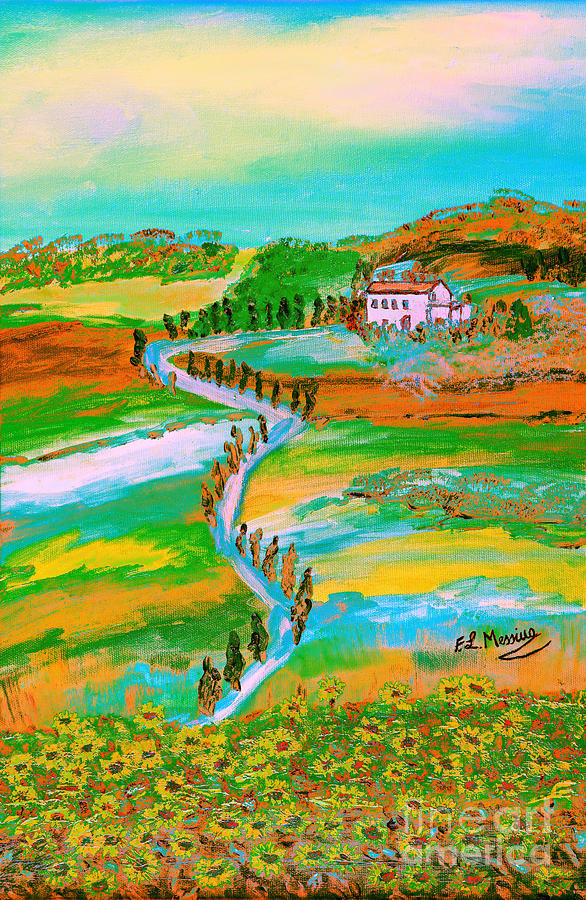  Tuscan countryside Painting by Loredana Messina