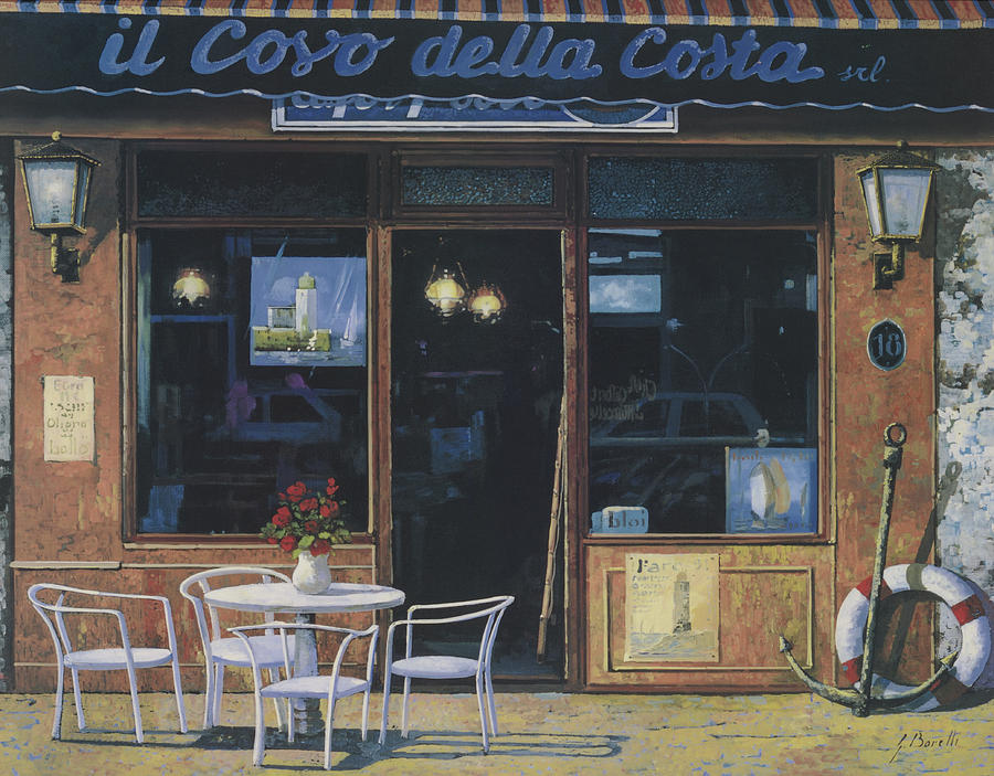 Bar Painting - Il Covo Della Costa by Guido Borelli