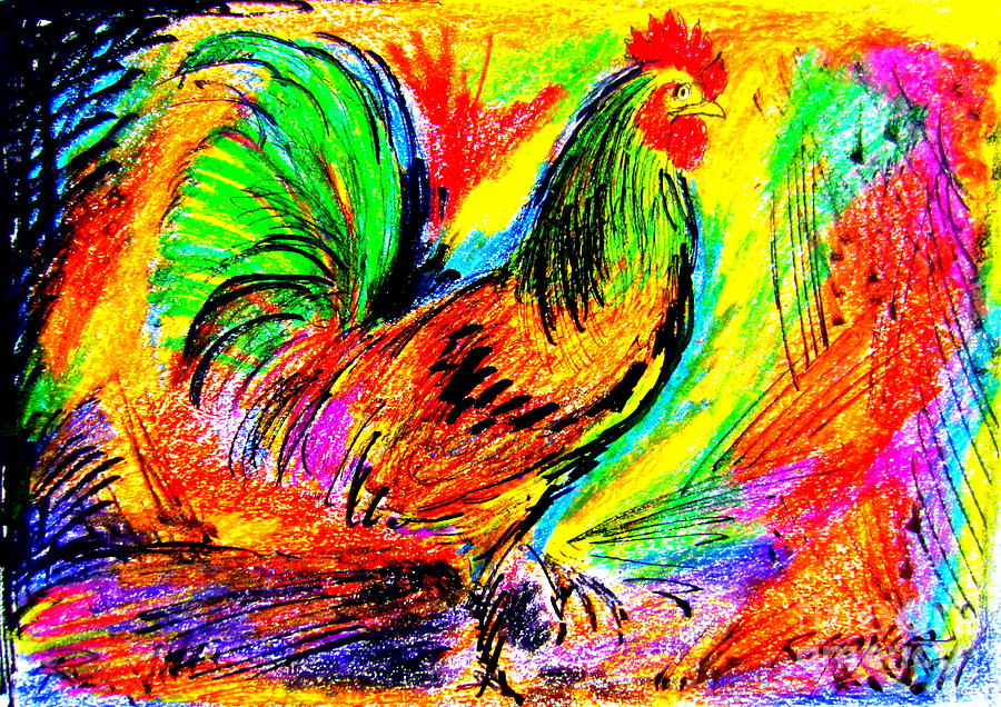 Il Gallo Painting by Roberto Gagliardi