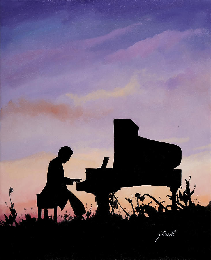 Music Painting - Il Pianista by Guido Borelli