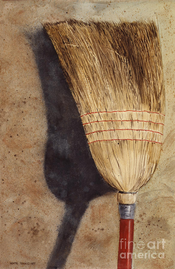 Ila Jeans Broom Painting by Monte Toon