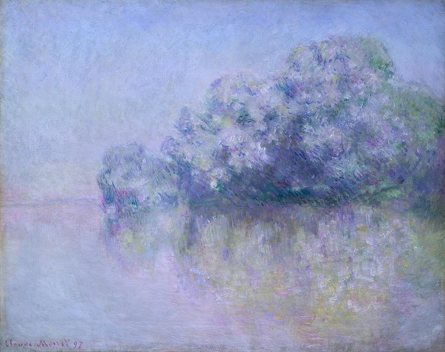 Claude Monet Painting - Ile aux Orties near Vernon by Claude Monet