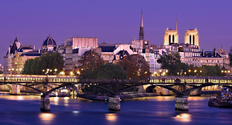 Notre Dame Photograph - Ile de la Cite and Pont des Arts / Paris by Barry O Carroll