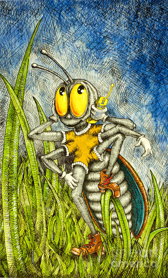 Insects Mixed Media - Ill Call You Back by Jerry Stinson