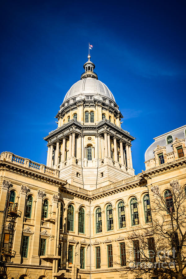 Illinois State Capitol In Springfield Illinois Photograph