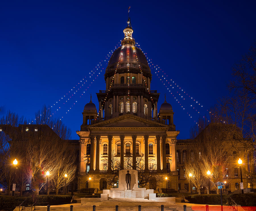 Illinois Photograph - Illinois State Capitol by Steve Gadomski