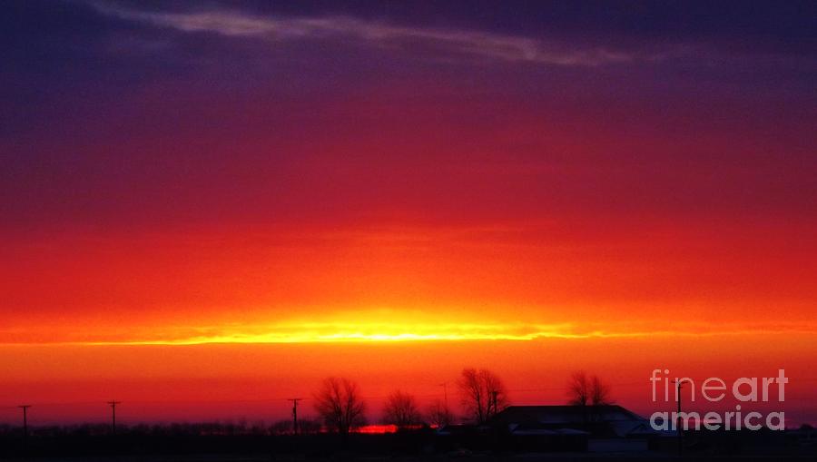 Illinois Sunset Photograph by Brigitte Emme
