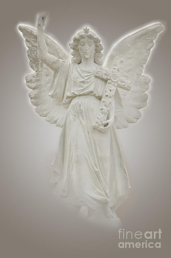 Serenity Photograph - Illuminated Angel by Josephine Cohn