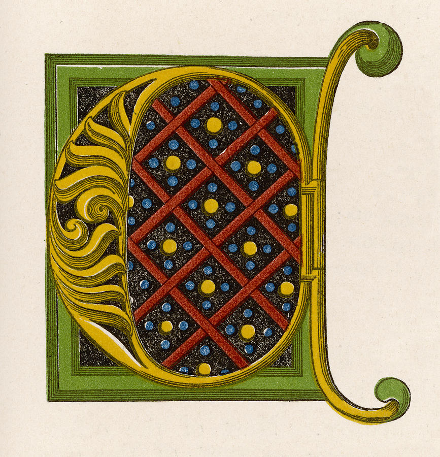 medieval illuminations letter c