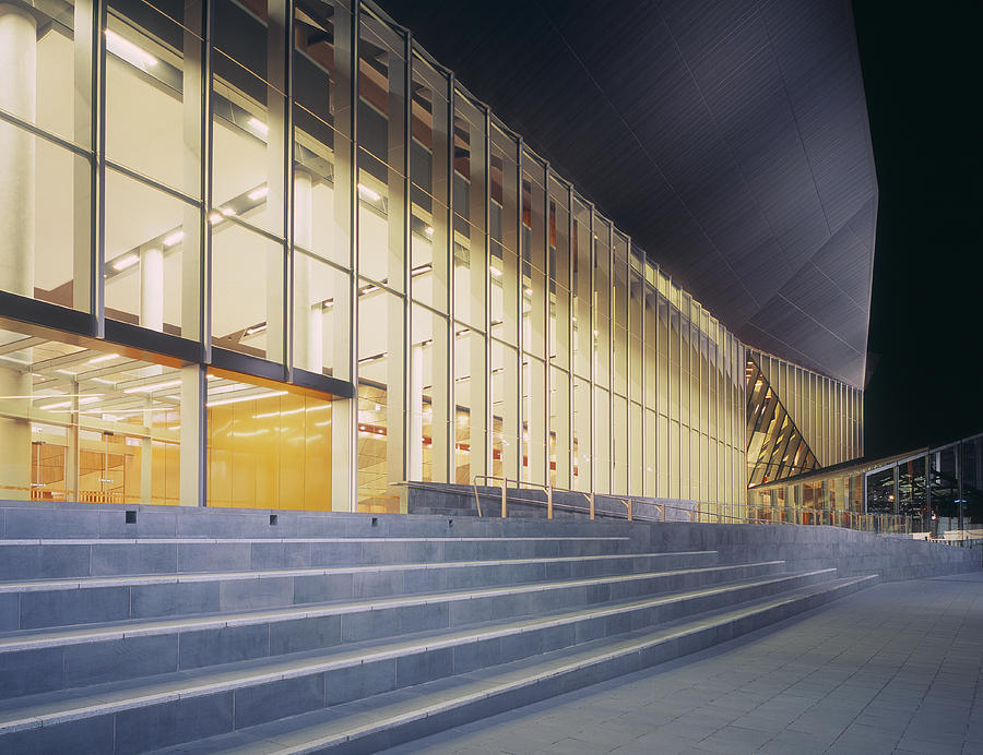 Illuminated Melbourne Convention Centre Photograph by EschCollection