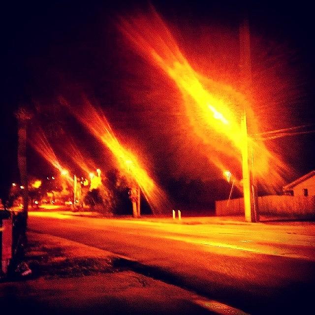 Illumination Street Lights On Knox Photograph by Gary W Norman