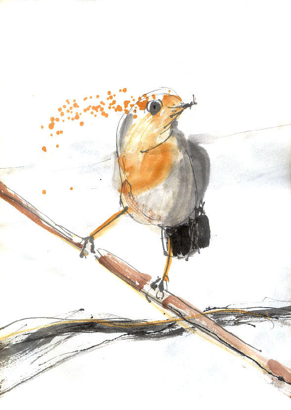 Illusbird14 Drawing by Karina Plachetka