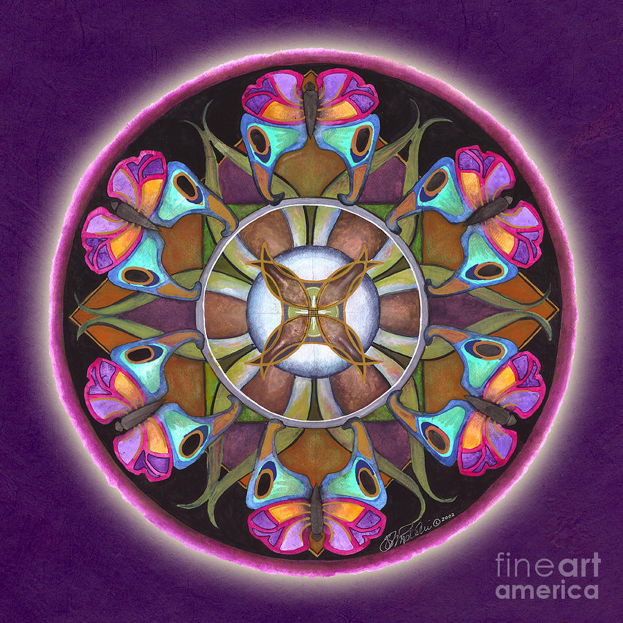 Illusion of Self Mandala Painting by Jo Thomas Blaine
