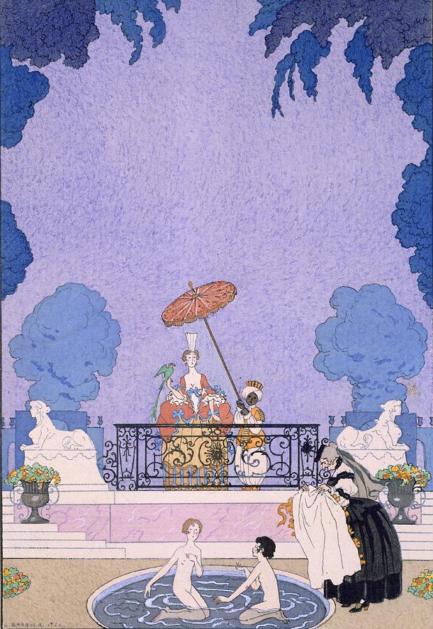 Male Painting - Illustration From A Book Of Fairy Tales by Georges Barbier Male Painting - Illustration From A Book Of Fairy Tales by Georges Barbier