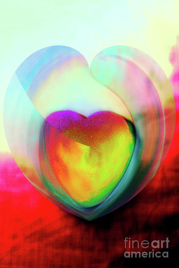 Illustration My Crazy Abstract Heart Photograph by Linda Matlow
