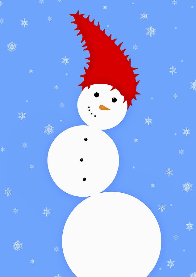 Illustration Of A Snowman Photograph by Chris Knorr - Pixels