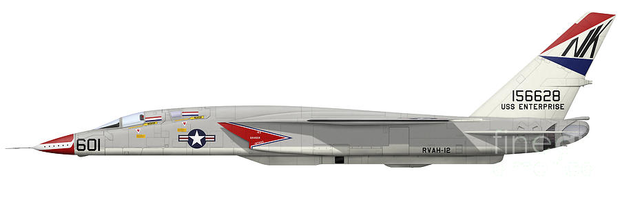 Illustration Of An Ra-5c Vigilante Digital Art