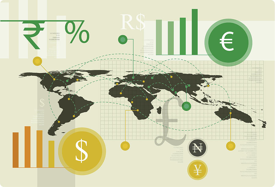 Illustration Of Currency Exchange Business Photograph by Fanatic Studio ...