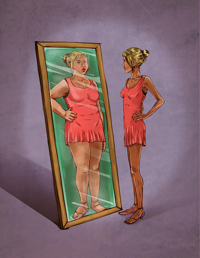 Illustration Of Eating Disorder Photograph by Fanatic Studio / Science