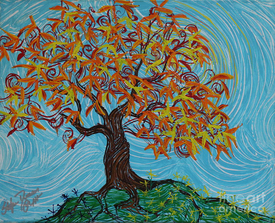 Im A Happy Tree Painting by Stefan Duncan