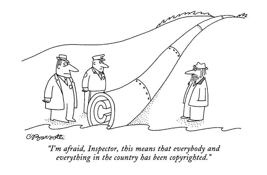 Im Afraid, Inspector, This Means That Everybody Drawing by Charles Barsotti