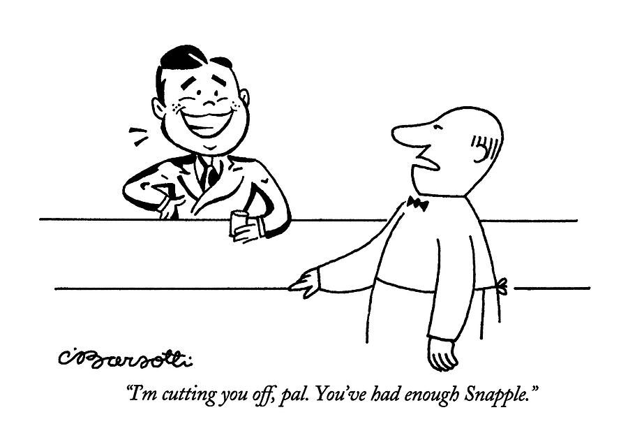 Im Cutting Drawing by Charles Barsotti