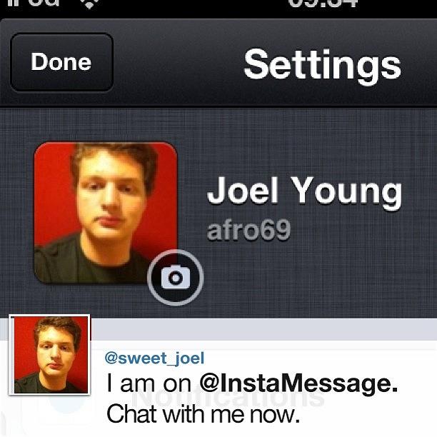Random Photograph - Im On @instamessage! Chat With Me by Joel Young
