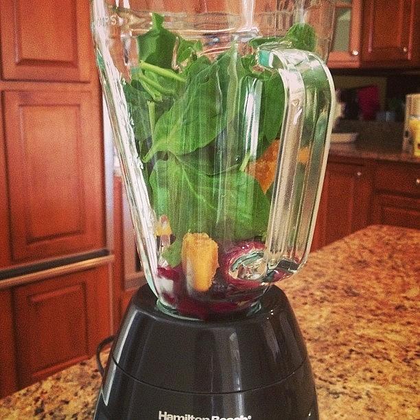 Spinach Photograph - Im Sneaking Spinach In My Smoothie by Brooklyn Cole
