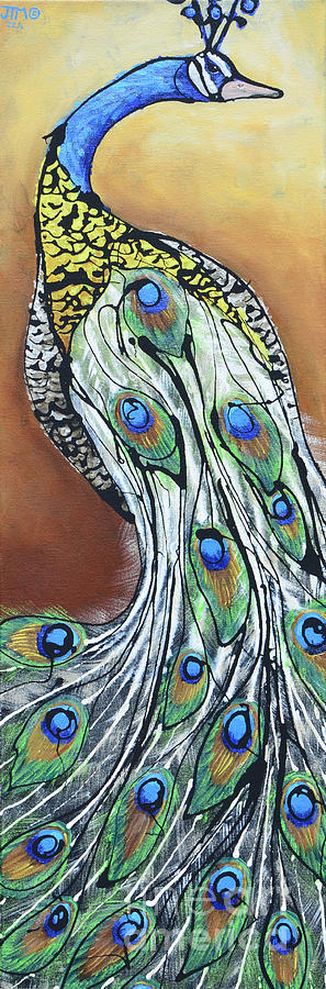 Peacock Painting - Im so Vain by Jonelle T McCoy