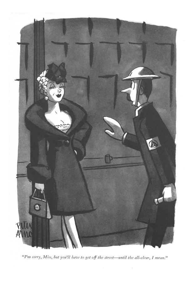 Im Sorry, Miss, But Youll Have To Get Drawing by Peter Arno