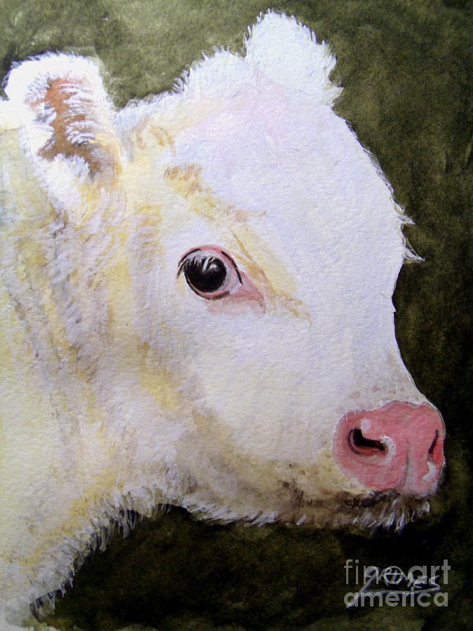 Im to cute  Painting by Carol Grimes
