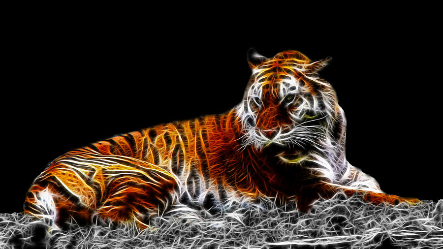 Animal Digital Art - Im Watching You by Davandra Cribbie