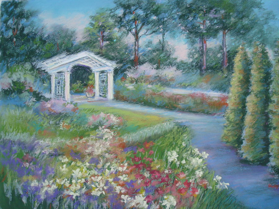 Ima Flower Garden Painting By Holly Ladue Ulrich