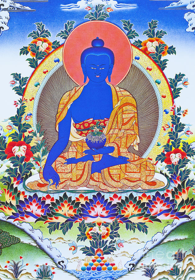 Image depicting the medicine Buddha Photograph by Roberto Morgenthaler ...