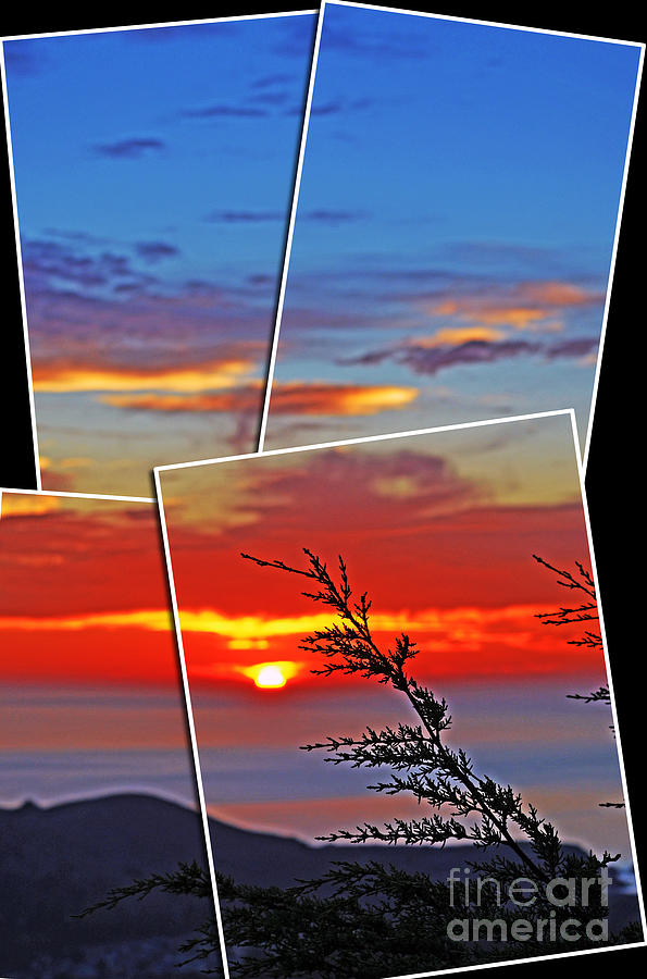 Images of a Sunset from on Top of Pacifica Photograph by Jim Fitzpatrick