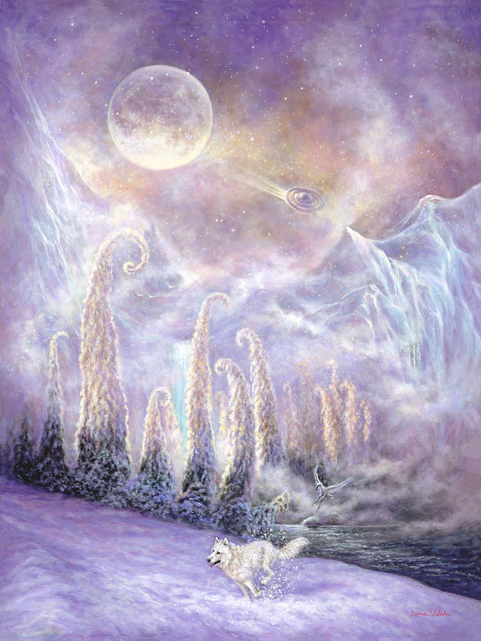 Nature Painting - Imaginary Journey by Donna  Hillman Walsh