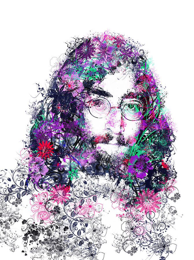 John Lennon Painting - Imagine 2 by Bekim M