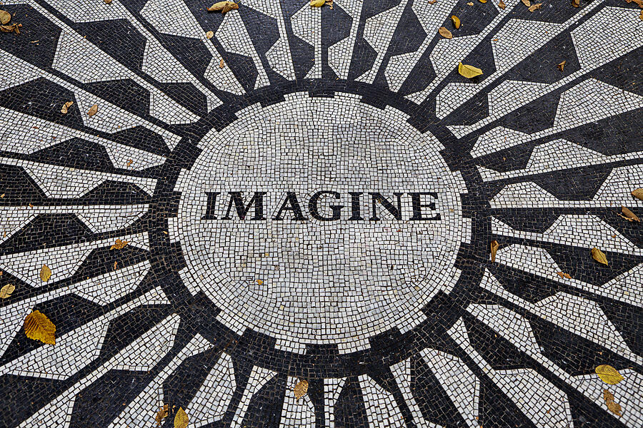 John Lennon Photograph - Imagine a world of peace by Garry Gay
