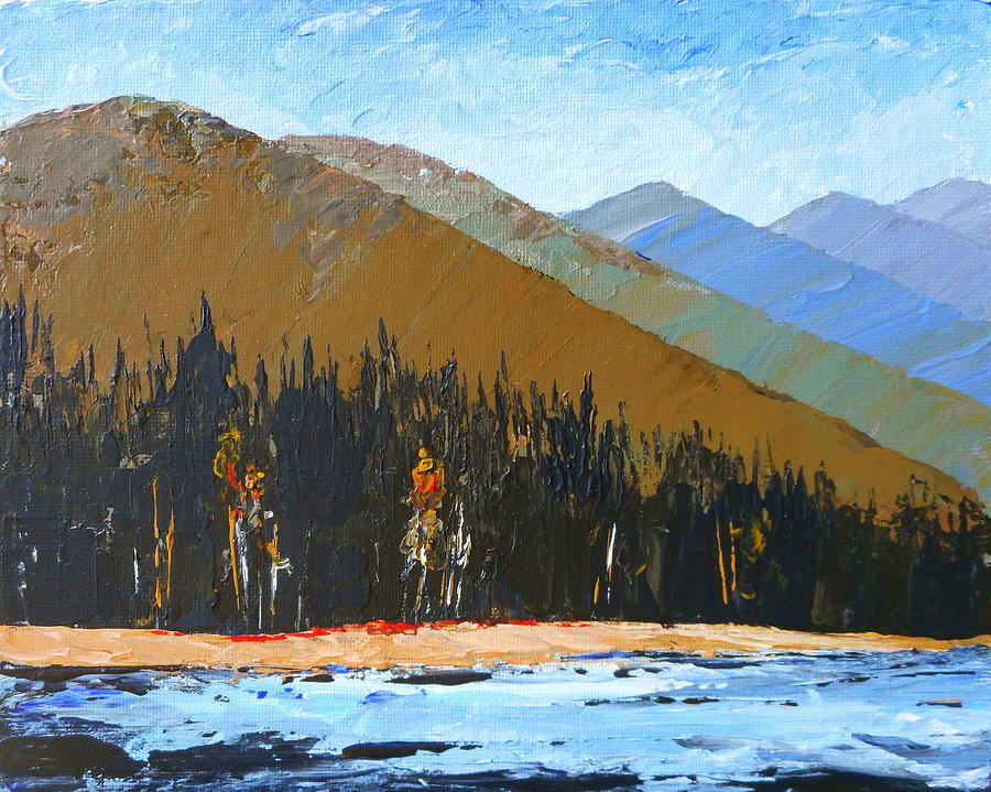 Beach Painting - Imagine Autumn by Carolyn Doe