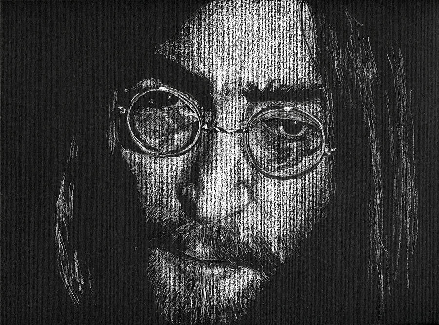 Imagine - John Lennon Drawing by William Underwood