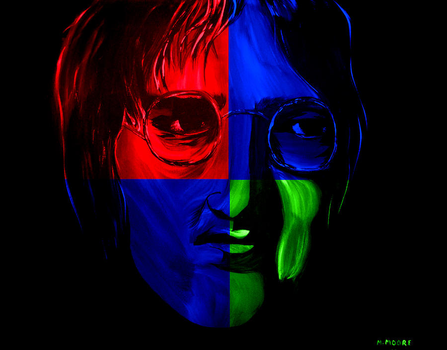 John Lennon Painting - Imagine by Mark Moore