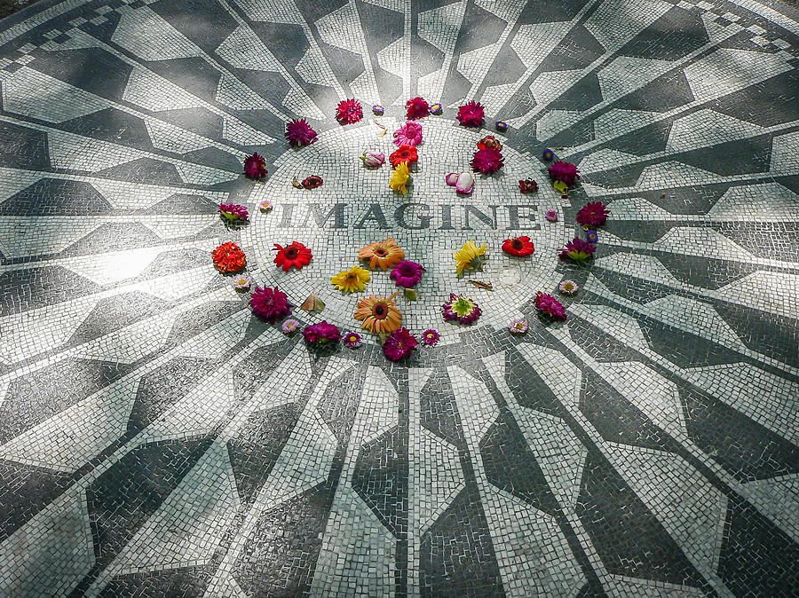 John Lennon Memorial Photograph by Steven Sparks