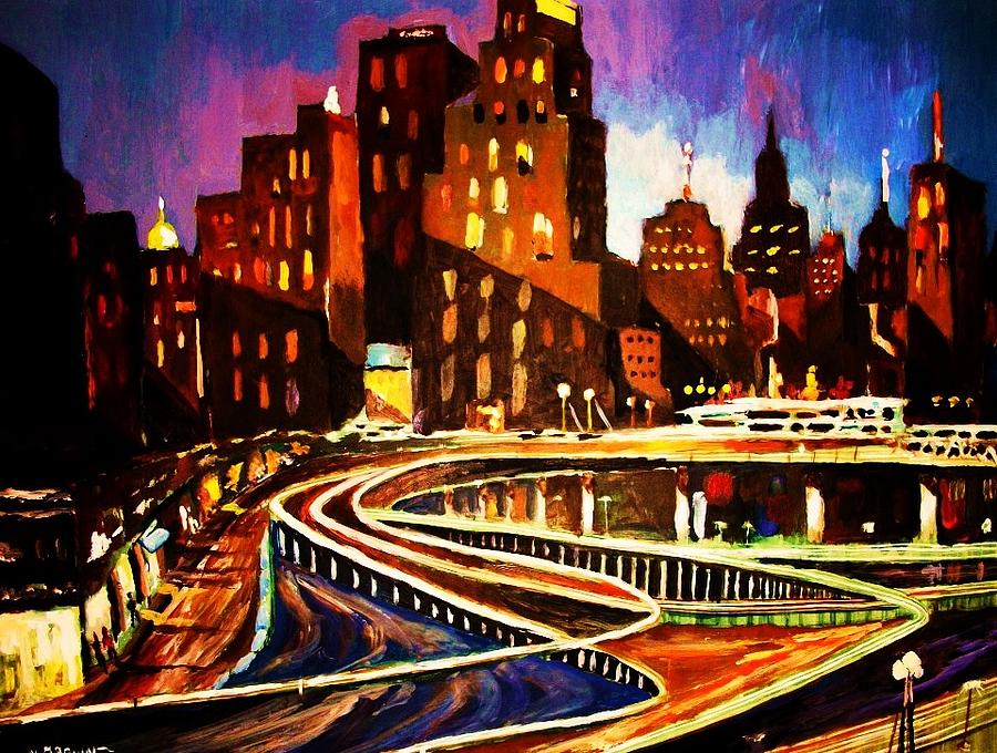 Imagined Metropolis Painting by Al Brown